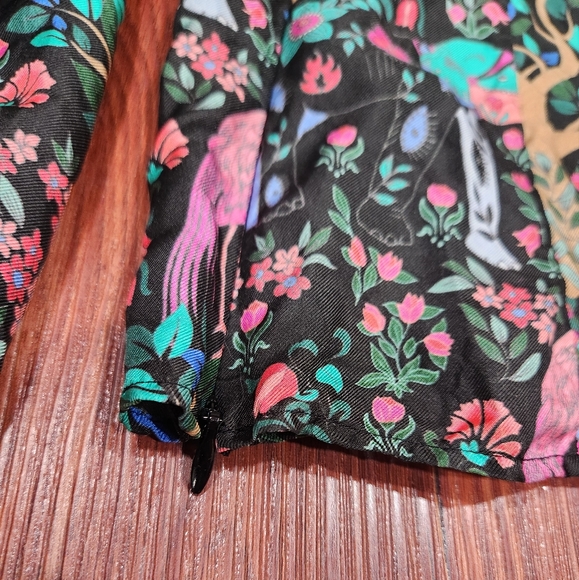 Sandro Ivea Silk Floral Elephant Bird Print Top Blouse - Picture 5 of 10